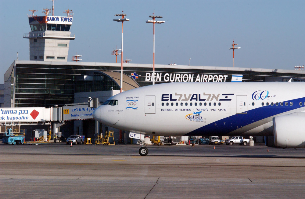 EL AL Flugzeug am Flughafen Ben Gurion